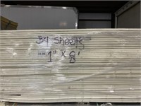 1" x 8" Insulation board x 34 sheets