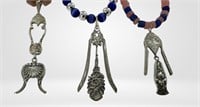 Sterling Jewelry- Beaded Necklaces w/ Silver Penda