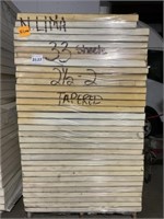 2-1/2" - 2" tapered Insulation Board x 33 pieces