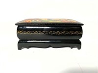 Signed Hinged Russian Lacquer Box