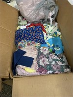 Box of fabric materials