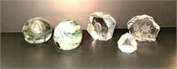 Glass Paperweights including Kerry Glass- lot of 5