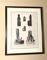 Framed Print of Egyptian Statues