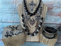 Givenchy & Glitter Costume Jewelry Set