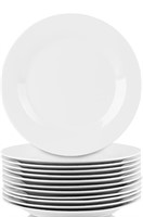 Wellife set of a 100 white round plates  7" and