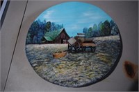 Hand Painted Plow Disc
