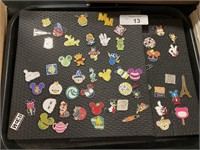 Disney & Cartoon Pins On Foam Display Boards.