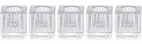 5-PACK GLASS CANDLE STICK HOLDERS