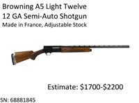 Browning A5 Light Twelve 12 GA Shotgun