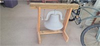 Lg Metal School Bell with Stand