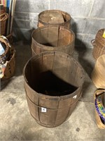 Early Primitive Nail Keg Barrels.