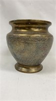 Vintage Mid Century Hand Etched Persian Urn S