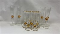 Mikasa Tapered Stemware with Gold Center