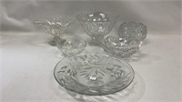 Cut Glass Serving Bowl,Candy Compote