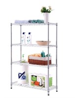Style Selections 4-Tier Shelving Unit in Chrome
