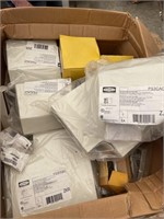 BOX OF HUBBELL SURFACE TRACK ACCESSORIES
