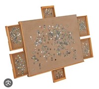 GAME LAND 1500 PIECE WOODEN JIGSAW PUZZLE TABLE
