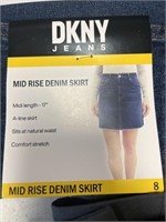 DKNY jeans denium skirt 8