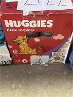 Huggies size 6   108 diapers