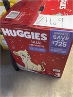 Huggies  size 3    174 diapers