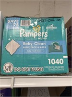 Pampers wipes 1040ct