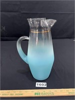 MCM Frosted Blenko Glass Pitcher