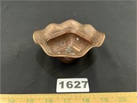 Engraved Trukish Copper Bowl