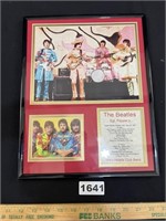 Framed Beatles Collectible Collage