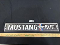 Ford Mustang Metal Street Sign