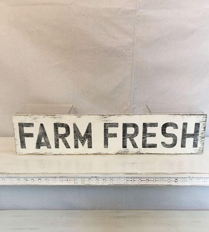 Hand-Painted Wooden Sign