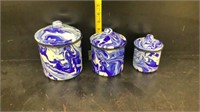 Enamal Ware Canisters