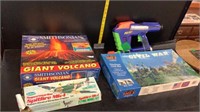 Volcano, Air Plane, Civil War, Nerf Gun
