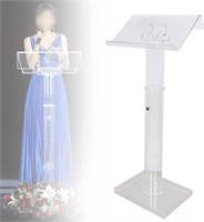 Podium Stand - Clear Acrylic Lectern Stand Hostess