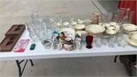 Assortment of Glassware, collectibles and glasses