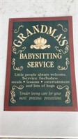 Grandma’s Babysitting Service