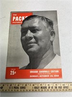 1948 Packers Vs Cardinals Football Program