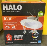 HALO 5/6" Baffle Bulb & Trim Replacement Downlight