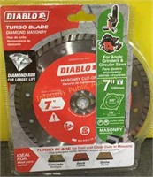 Diablo Turbo Blade Diamond Masonry 7” Cut Off Disc