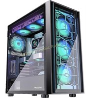 MUSETEX E-ATX Glass Tower Computer Case