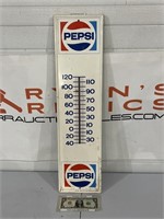 Vintage Pepsi cola advertising Tin thermometer