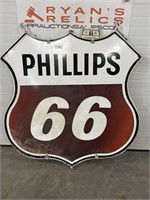 48 inch Double sided Porcelain Phillips 66