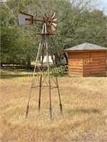 7 foot galvanized windmill
