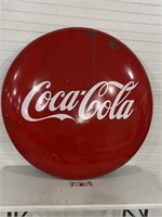 48 inch Porcelain Coca Cola button advertising