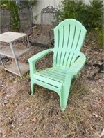 plastic Adirondack style chair