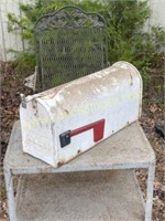 painted white mailbox