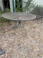 48 inch metal patio table