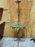 Midcentury French Style Floor Lamp With Table