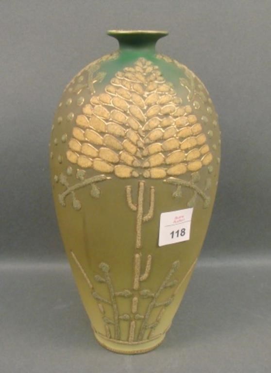 Beautiful Nippon 10" Coralene Vase