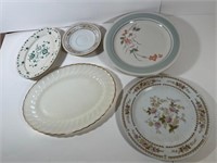 ASSORTED PLATES, PLATERS, SAUCERS - (CHINA, JAPAN