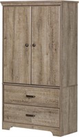 South Shore Versa 2-Door Armoire with Drawers, We